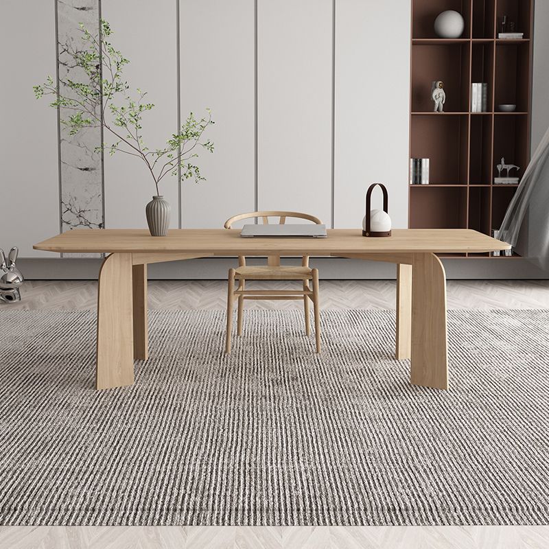 Modern 1/2/6/7 Pieces Dining Set Solid Wood Dining Table with Wooden Chairs Clearhalo 'Dining Room Sets' 'Dining Tables & Seating' 'dining_room_set' 'furn' 'furn_dining_room_set' 'Furniture' 'furniture_dining_room_set' 'Kitchen & Dining Furniture' 'kitchen&dining_furn' 'kitchen' 1200x1200_af6acfe7-851f-4b4b-bb5e-542b5b8c9479