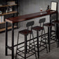 Contemporary Square Dining Stools Metal Bar Stools with Metal Base