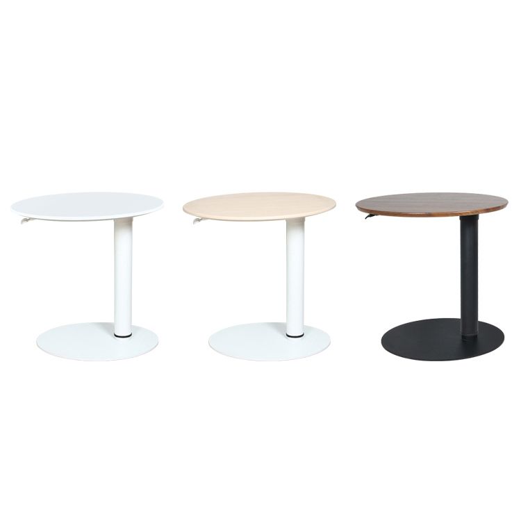 Hauteur de bureau ovale réglable bureau d'écriture en bois pour la maison