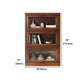 Solid Wood Standard Bookcase Contemporary Vertical Bookcase with Glass Doors Clearhalo 'Bookcases' 'furn' 'furn_bookcases' 'Furniture' 'furniture_bookcases' 'kitchen' 'kitchen_bookcases' 'Living Room Furniture' 'Office Furniture' 1200x1200_af6daec7-c4e8-4b74-88b3-7e5f214580ae