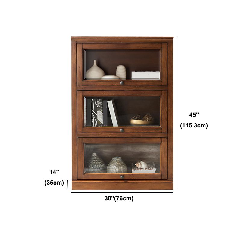 Solid Wood Standard Bookcase Contemporary Vertical Bookcase with Glass Doors Clearhalo 'Bookcases' 'furn' 'furn_bookcases' 'Furniture' 'furniture_bookcases' 'kitchen' 'kitchen_bookcases' 'Living Room Furniture' 'Office Furniture' 1200x1200_af6daec7-c4e8-4b74-88b3-7e5f214580ae