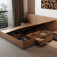 Brown Panel Bed Lift Up Storage Standard Rectangular Panel Bed Clearhalo 'Bedroom Furniture' 'Beds' 'furn' 'furn_beds' 'Furniture' 1200x1200_af73eb53-cc89-48c9-81f1-a0895dd78c55