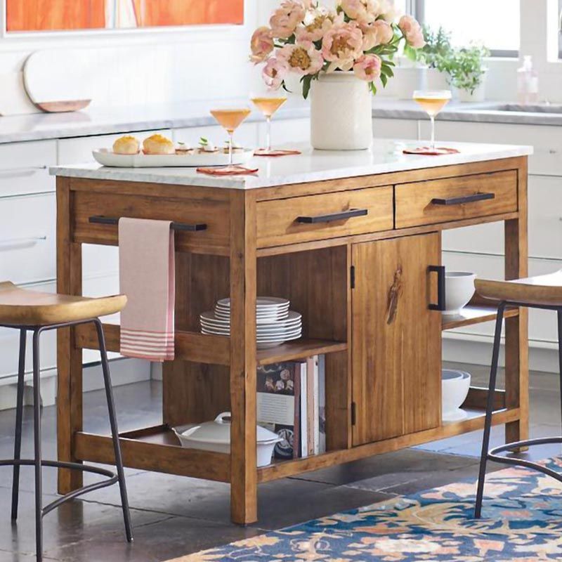 Tavolo da cucina sinterizzato da cucina stazionaria moderna con asciugamano