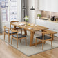 Contemporary Solid Wood Rectangle Shape Kitchen Table Set with 2 Wood Legs for Dining Room Furniture Clearhalo 'Dining Room Sets' 'Dining Tables & Seating' 'dining_room_set' 'furn' 'furn_dining_room_set' 'Furniture' 'furniture_dining_room_set' 'Kitchen & Dining Furniture' 'kitchen&dining_furn' 'kitchen' 1200x1200_af751a08-dcff-4007-ab5b-7dfb66a676e5