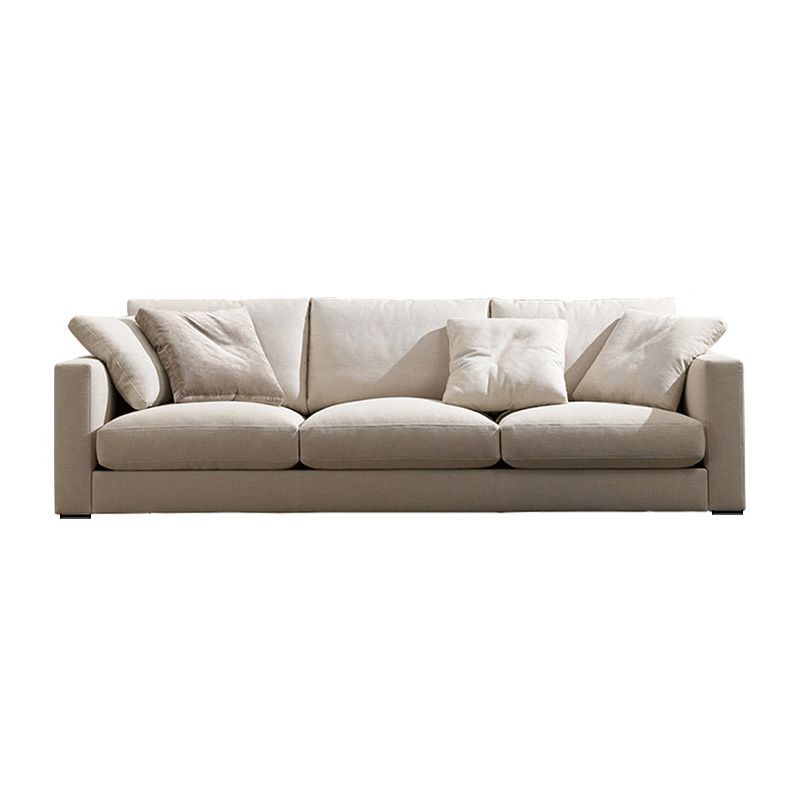 Sponge/latex Seat Filling Imitation Leather & Cotton & Linen Upholstered Rectangular Sofa Clearhalo 'furn' 'furn_sofas' 'Furniture' 'furniture_sofas' 'kitchen' 'kitchen_sofas' 'Living Room Furniture' 'Sofa' 'sofas' 1200x1200_af76475a-ebb8-4f11-a610-8842ed5bf97b