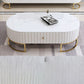 Stone Oval Top Coffee Desk Luxury Sintered Stone Coffee Table Clearhalo 'Coffee & Accent Tables' 'Coffee Tables' 'coffee_tables' 'furn' 'furn_coffee_tables' 'Furniture' 'Living Room Furniture' 1200x1200_af770299-e106-48c5-8a84-fd0df3921032