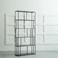 Modern Style Open Back Bookshelf Standard Metal Bookcase with Shelves Clearhalo 'Bookcases' 'furn' 'furn_bookcases' 'Furniture' 'Office Furniture' 1200x1200_af7766f9-ad13-467d-bf13-2495ec0267d1