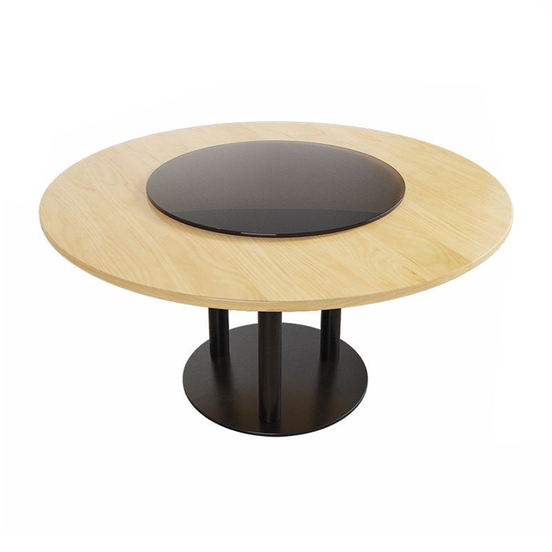 Round Solid Wood Dining Set 1/4/7 Pieces Dinette Set for Kitchen Clearhalo 'Dining Room Sets' 'Dining Tables & Seating' 'dining_room_set' 'furn' 'furn_dining_room_set' 'Furniture' 'Kitchen & Dining Furniture' 1200x1200_af7ad5e4-2232-4422-98b6-5f45d823c39b