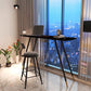 1/2 Pieces Bar Table and Stool Modern Sintered Stone Table and Armless Bar Chair Clearhalo 'Bar Furniture' 'furn' 'furn_home_bar_bar_sets' 'Furniture' 'Home Bars & Bar Sets' 'home_bar_bar_sets' 'Kitchen & Dining Furniture' 1200x1200_af7c1407-6640-48ab-a54c-24ffa535886f