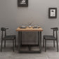 Industrial Solid Wood Dinner Room Kitchen Table Brown Square Table with Black Frame for Dinning Room Clearhalo ' dining_table' 'Dining Tables & Seating' 'Dining Tables' 'furn' 'furn_dining_table' 'Furniture' 'furniture_dining_table' 'Kitchen & Dining Furniture' 'kitchen&dining_furn' 'kitchen' 'kitchen_dining_table' 1200x1200_af7d1e84-1092-4e5b-a2ae-3d9ca9e64d82