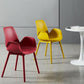 Scandinavian Style Arm Dining Chairs Plastic Home Dining Side Chair