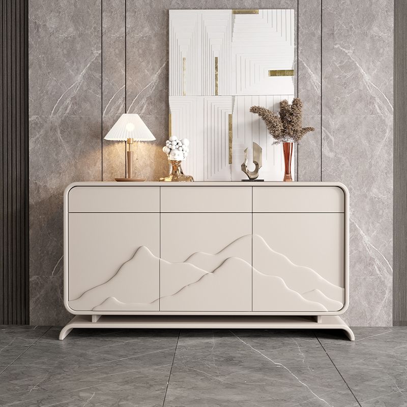 Modern Standard Cabinet White Drawers Included Accent Cabinet