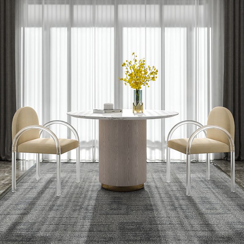 Modern Simple Arm Chair Plastic Frame Dining Chair for Dining Room Clearhalo 'Dining Chairs' 'Dining Tables & Seating' 'dining_chair' 'furn' 'furn_dining_chair' 'Furniture' 'Kitchen & Dining Furniture' 1200x1200_af835bf8-f40f-47f3-88c7-30cbe1699fdc