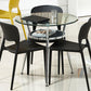 Modern Glass Top Dining Table Round Dining Table with 3 Legs Clearhalo 'Dining Tables & Seating' 'Dining Tables' 'dining_table' 'furn' 'furn_dining_table' 'Furniture' 'furniture_dining_table' 'Kitchen & Dining Furniture' 'kitchen' 'kitchen_dining_table' 1200x1200_af849ab6-d38c-40a9-add2-b6680e8da5be