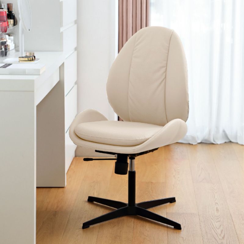 Modern Faux Leather Desk Chair Armless Conference Chair for Office Clearhalo 'furn' 'furn_office_chair' 'Furniture' 'Office Chairs' 'Office Furniture' 'office_chair' 1200x1200_af85209f-3df0-4374-90d2-8b2d316f19f4