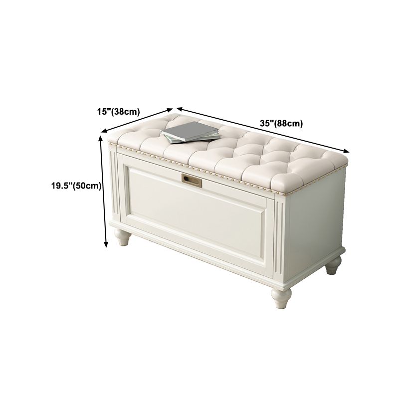 Traditional Solid Wood Entryroom Bench 50"H Tufted Seating Bench with Storage Clearhalo 'Benches' 'Chairs & Seating' 'furn' 'furn_benches' 'Furniture' 'Living Room Furniture' 1200x1200_af85b0c0-85ec-44ce-b85e-71890a7b4d19