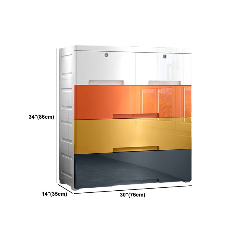 Plastic Storage Cabinet With Drawer Non-Hanging Armoire With Legs