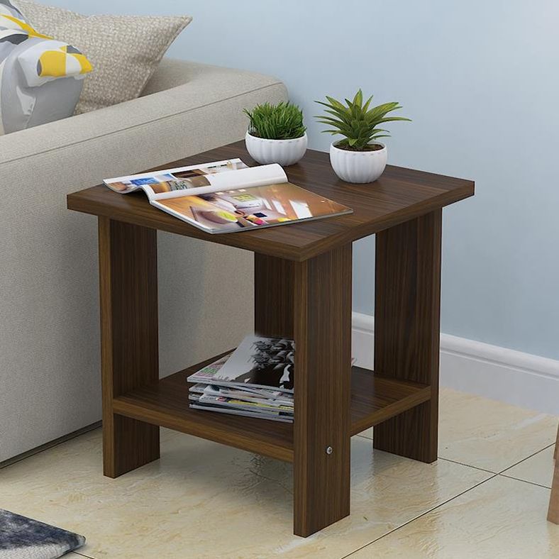 Wood Accent Table Nightstand Open Storage Night Table with 2 Shelves Clearhalo 'Bedroom Furniture' 'furn' 'furn_night_stand' 'Furniture' 'night_stand' 'Nightstands' 1200x1200_af8865a8-1380-4fcb-9356-650ca59a556b