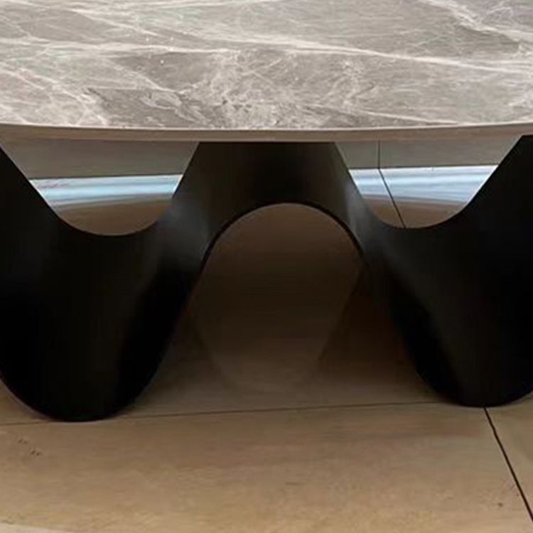 Glam Abstracts Cocktail Table Oval Coffee Cocktail Table for Home Clearhalo 'Coffee & Accent Tables' 'Coffee Tables' 'coffee_tables' 'furn' 'furn_coffee_tables' 'Furniture' 'Living Room Furniture' 1200x1200_af890762-26b4-49c0-9caa-26d8a4ad7ccb