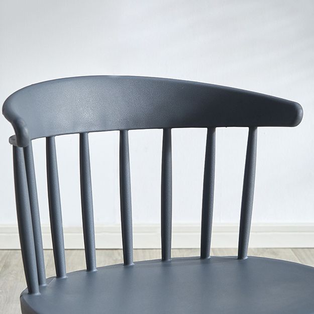Scandinavian Plastic Dining Kitchen Room Chair Windsor Back Side Chair Clearhalo ' kitchen&dining_furn' 'Dining Chairs' 'Dining Tables & Seating' 'dining_chair' 'furn' 'furn_dining_chair' 'Furniture' 'furniture_dining_chair' 'Kitchen & Dining Furniture' 'kitchen' 1200x1200_af8af7cf-a53c-43c0-b452-35befcf5257b