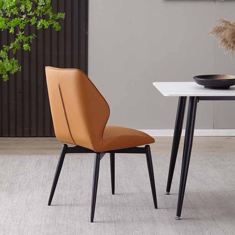 Contemporary Style Dining Chairs Armless Metal Side Wingback Chairs for Kitchen Clearhalo ' kitchen&dining_furn' 'Dining Chairs' 'Dining Tables & Seating' 'dining_chair' 'furn' 'furn_dining_chair' 'Furniture' 'furniture_dining_chair' 'Kitchen & Dining Furniture' 'kitchen' 1200x1200_af8b4df4-ca97-4acf-93b5-404cd1ba1924