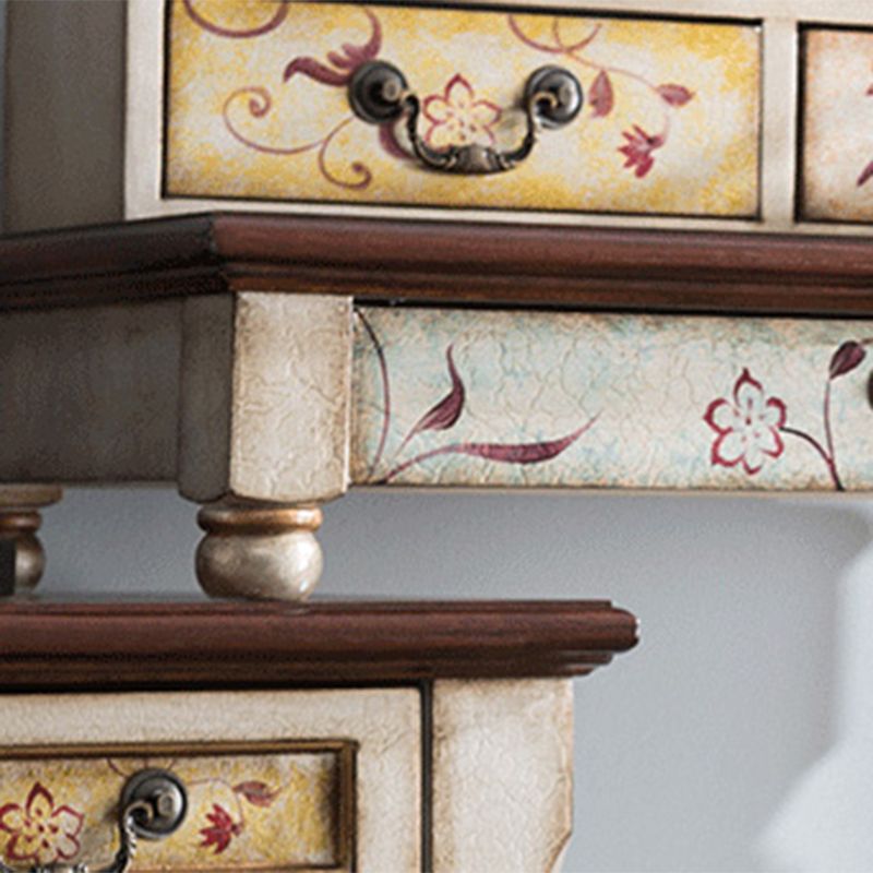 Victorian Vanity Set Solid Wood Drawers Included Makeup Dressing Table With Mirror & Stool Clearhalo 'Bedroom Furniture' 'furn' 'furn_makeup_vanities' 'Furniture' 'Makeup Vanities' 'makeup_vanities' 1200x1200_af8b83de-0a6b-4072-9a1d-67eb85e2a014