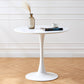 Moderne witte vervaardigde houten tafel Tulp-eettafel voor thuis