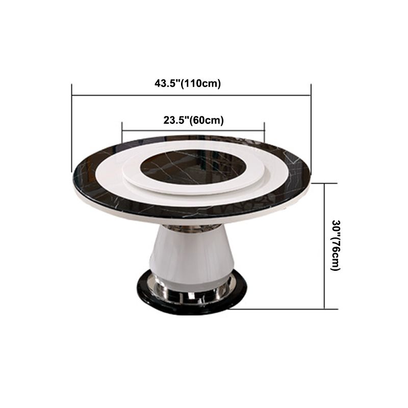 Victorian Style Round Dining Table Metal Pedestal Base Table for Dining Room Clearhalo ' dining_table' 'Dining Tables & Seating' 'Dining Tables' 'furn' 'furn_dining_table' 'Furniture' 'furniture_dining_table' 'Kitchen & Dining Furniture' 'kitchen&dining_furn' 'kitchen' 'kitchen_dining_table' 1200x1200_af8e1fab-0dad-48bc-8708-c5d2803dcd95