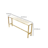 Mesa de barra glamorosa Mesa de comedor de altura de pub de mármol blanco fijo