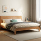 Natural Eiche Holzplattform Bett, Cal King Plattform Bettrahmen mit Bett