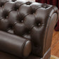 Traditional Chaise Lounge Leather Chaise Lounge Sofa with Arm