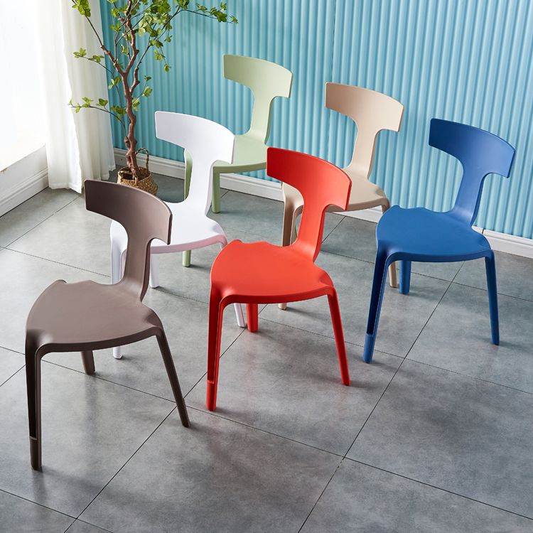 Contemporary Style Side Chair Plastic Slat Back Dining Room Chair for Indoor Clearhalo 'Dining Chairs' 'Dining Tables & Seating' 'dining_chair' 'furn' 'furn_dining_chair' 'Furniture' 'Kitchen & Dining Furniture' 1200x1200_af93873f-d4f4-4dd4-9e9d-65b2cb593c3e