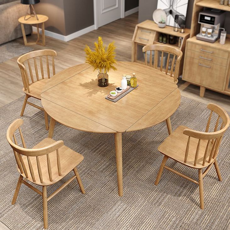 Industrial Solid Wood Dining Table Extendable Trestle Dining Table with 4 Legs Clearhalo 'Dining Tables & Seating' 'Dining Tables' 'dining_table' 'furn' 'furn_dining_table' 'Furniture' 'furniture_dining_table' 'Kitchen & Dining Furniture' 1200x1200_af95ab9b-18c5-4e3b-ad27-c579f66fe63e