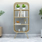Glam Antique Finish Shelf Bookcase Standard Metal Bookshelf with Shelves Clearhalo 'Bookcases' 'furn' 'furn_bookcases' 'Furniture' 'Office Furniture' 1200x1200_af95d873-eac4-48fc-9a33-536d238eca02