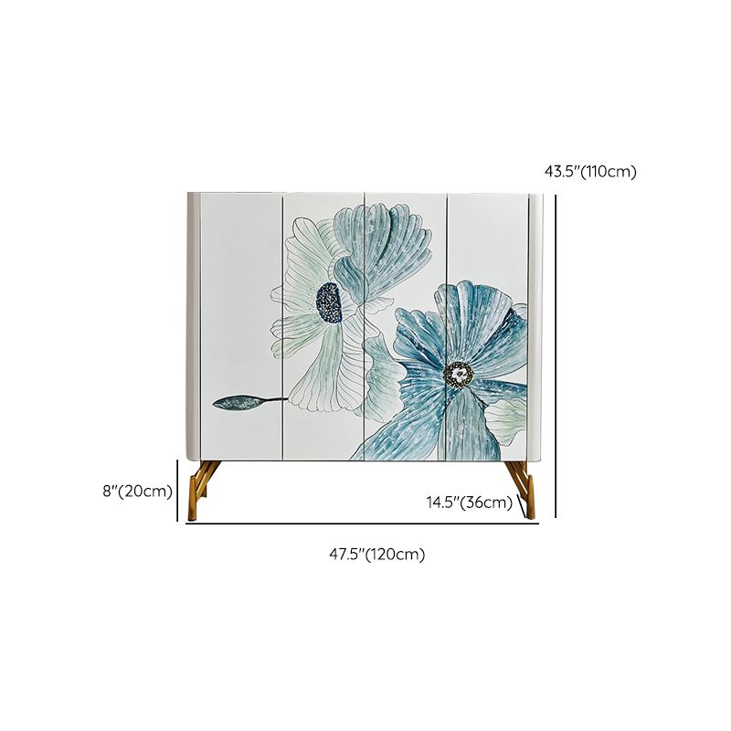 Sideboard di stoccaggio in pietra in stile stile di lusso con cassetti