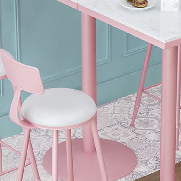 1/2/3/4/5 Pieces Modern Bar Set Matte Finish Iron Bar Stool and Table Set Clearhalo 'Bar Furniture' 'furn' 'furn_home_bar_bar_sets' 'Furniture' 'Home Bars & Bar Sets' 'home_bar_bar_sets' 'Kitchen & Dining Furniture' 1200x1200_af97f4e1-7e18-4816-a03f-9d4e81639089