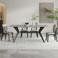 Dining Room Upholstered Chair Industrial Home Faux Leather Dining Chair