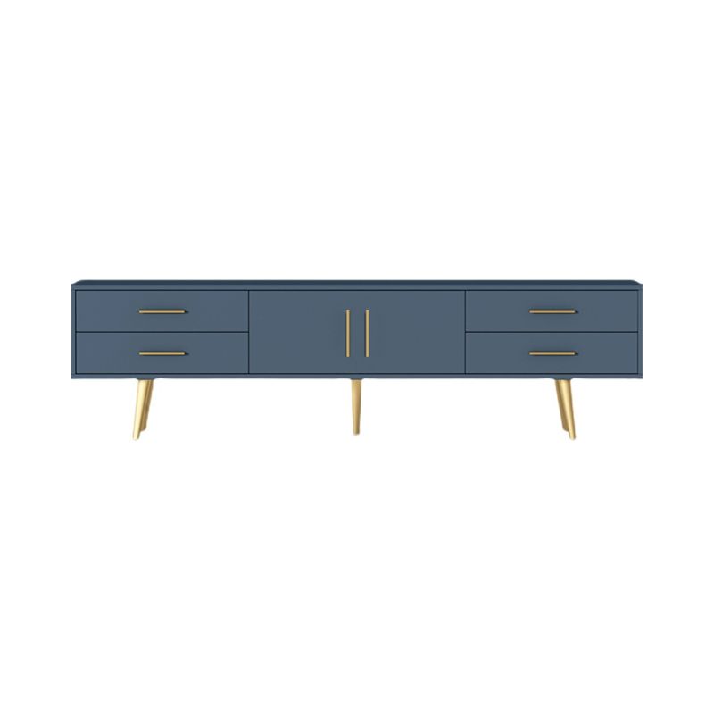 Soporte multimedia para TV de madera de ingeniería escandinava Consola multimedia con acabado mate y cajones