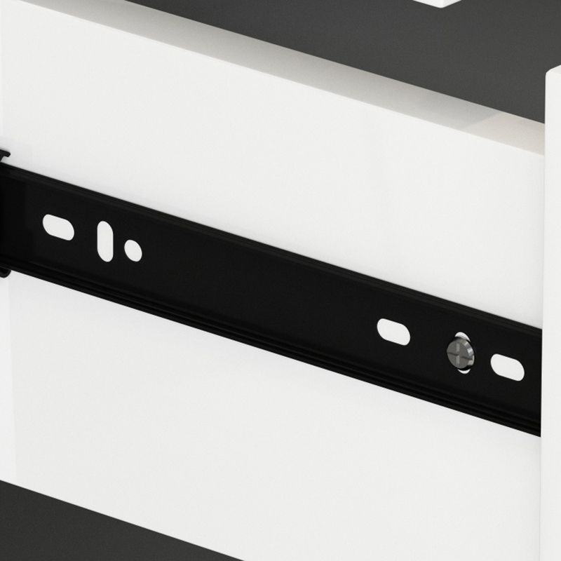 Contemporary Wooden Chest in White, Rectangle Accent Chest with Drawers