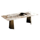 Rectangle Traditional Luxury Table Sintered Stone Table with Gold Double Pedestal Clearhalo ' dining_table' 'Dining Tables & Seating' 'Dining Tables' 'furn' 'furn_dining_table' 'Furniture' 'furniture_dining_table' 'Kitchen & Dining Furniture' 'kitchen&dining_furn' 'kitchen' 'kitchen_dining_table' 1200x1200_af9c0780-413e-4f5f-afe0-3aaf87f068a4