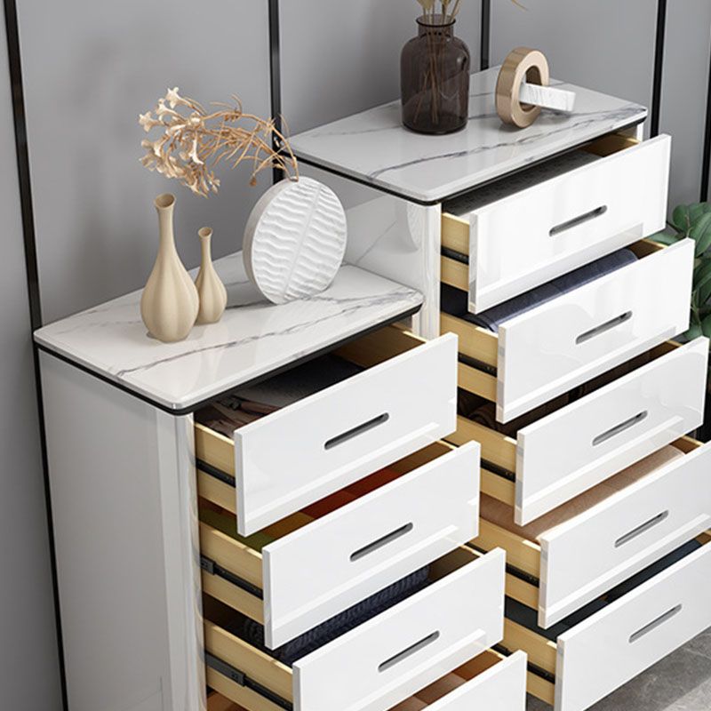 Hedendaagse ingenieur Wood Dresser witte slaapkamer opbergkist met lade