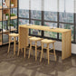 Pine Wood Bar Table Traditional Luxury Rectangle Bar Table with Sled Base Clearhalo 'Bar Furniture' 'Bar Tables' 'bar_tables' 'furn' 'furn_bar_tables' 'Furniture' 'furniture_bar_tables' 'Kitchen & Dining Furniture' 1200x1200_af9ee9c2-ce07-4119-8eec-7af81c2a6a55