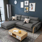 35.43" Tall Modern Linen Sectional Flared Arm Sectional for Living Room Clearhalo 'furn' 'furn_sectionals' 'Furniture' 'Living Room Furniture' 'Sectionals' 1200x1200_af9f09f2-b009-45ac-8c1d-6ceb0b46ff7c
