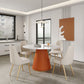 Traditional Luxury Dining Table with White Marble Round Dining Table for Home
