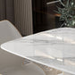Sintered Stone White Tone Dining Table Luxury Pedestal Table for Dining Room Clearhalo 'Dining Tables & Seating' 'Dining Tables' 'dining_table' 'furn' 'furn_dining_table' 'Furniture' 'furniture_dining_table' 'Kitchen & Dining Furniture' 'kitchen' 'kitchen_dining_table' 1200x1200_afa094a7-4829-434f-bf52-535dafc53a64