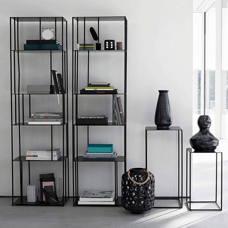 Square Metallic End Table Set Minimalist Frame Sofa Side Table