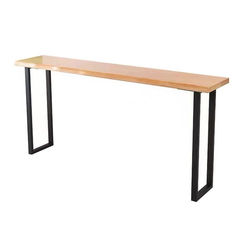 Modern Rectangle Sled Base Solid Wood Bar Table for Kitchen Dining Room Clearhalo 'Bar Furniture' 'Bar Tables' 'bar_tables' 'furn' 'furn_bar_tables' 'Furniture' 'Kitchen & Dining Furniture' 1200x1200_afa32ede-9bcf-494d-9266-2412657adca4