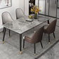 Contemporary Style Stone Dining Table Rectangle 4 Legs Table for Dining Room Clearhalo ' dining_table' 'Dining Tables & Seating' 'Dining Tables' 'furn' 'furn_dining_table' 'Furniture' 'furniture_dining_table' 'Kitchen & Dining Furniture' 'kitchen&dining_furn' 'kitchen' 'kitchen_dining_table' 1200x1200_afa35407-697d-4e4c-99d6-03f49267f187