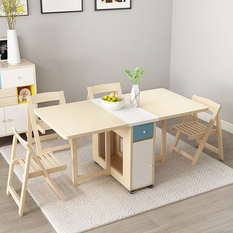 Modern Folding Dining Table Set 1/2/3/5 Pieces Dining Set for Home Use Clearhalo 'Dining Room Sets' 'Dining Tables & Seating' 'dining_room_set' 'furn' 'furn_dining_room_set' 'Furniture' 'furniture_dining_room_set' 'Kitchen & Dining Furniture' 1200x1200_afa4e012-9de0-4ece-a52c-b50952cdd769