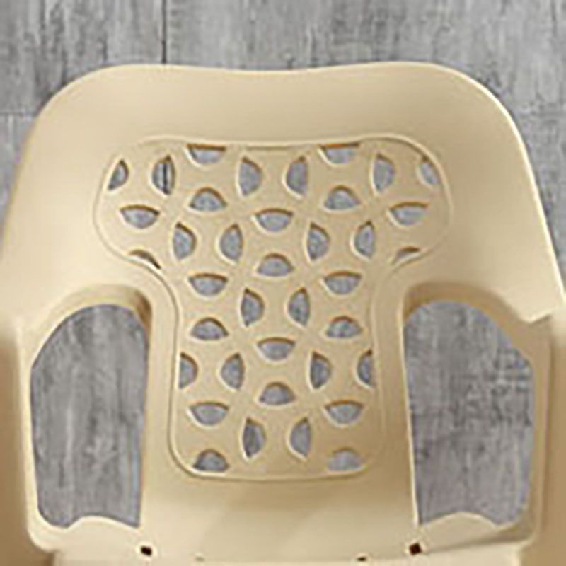 Minimalist Style Stacking Dining Arm Chairs Plastic Open Back Dining Side Chair for Home Use Clearhalo ' kitchen&dining_furn' 'Dining Chairs' 'Dining Tables & Seating' 'dining_chair' 'furn' 'furn_dining_chair' 'Furniture' 'furniture_dining_chair' 'Kitchen & Dining Furniture' 'kitchen' 1200x1200_afa5eb64-2ca0-4270-919e-a06a1555981f